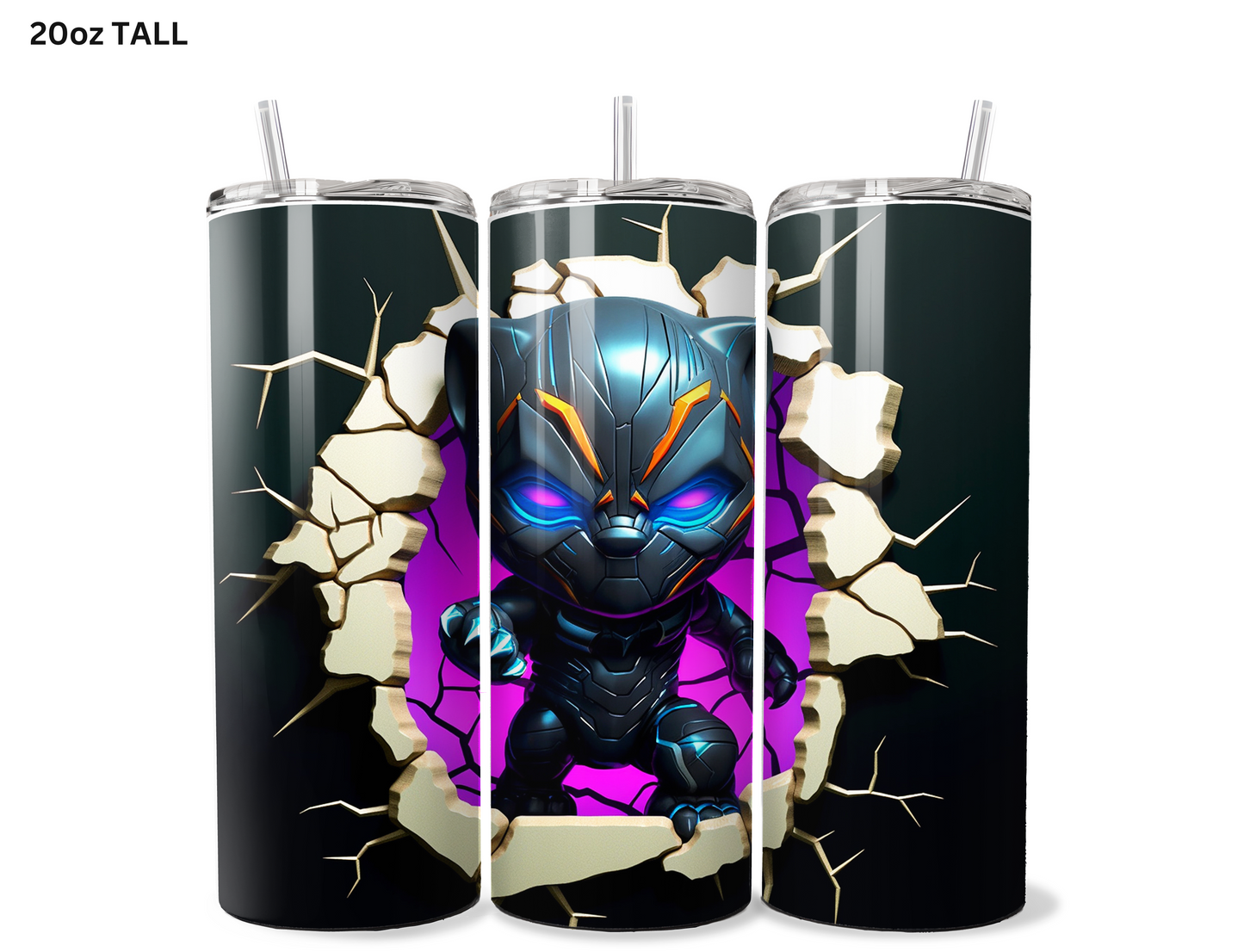 Baby Black Panther Wall Break Tumbler