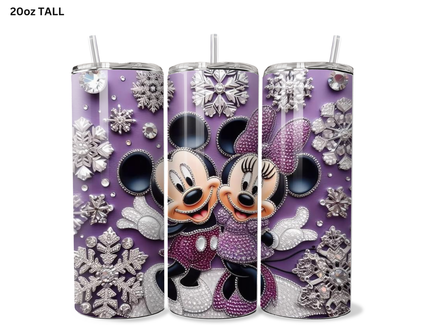 Minnie & Mickey Sparkle Tumbler