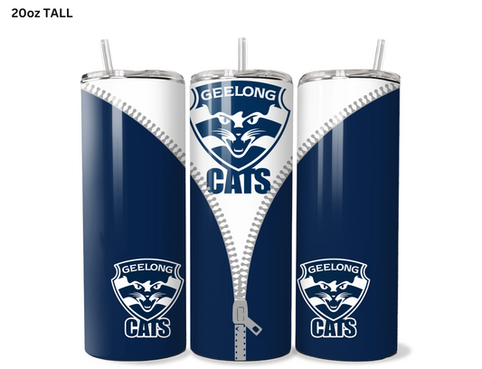 Geelong Cats AFL Zip Tumbler