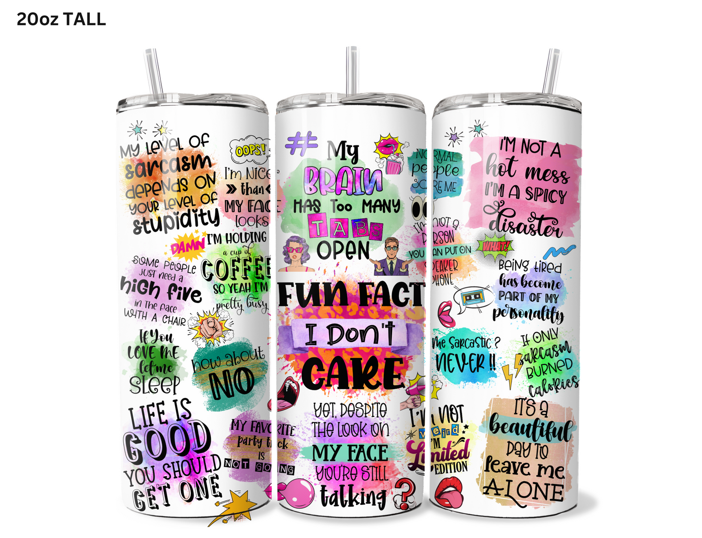 Fun Fact - I Don't Care  Tumbler