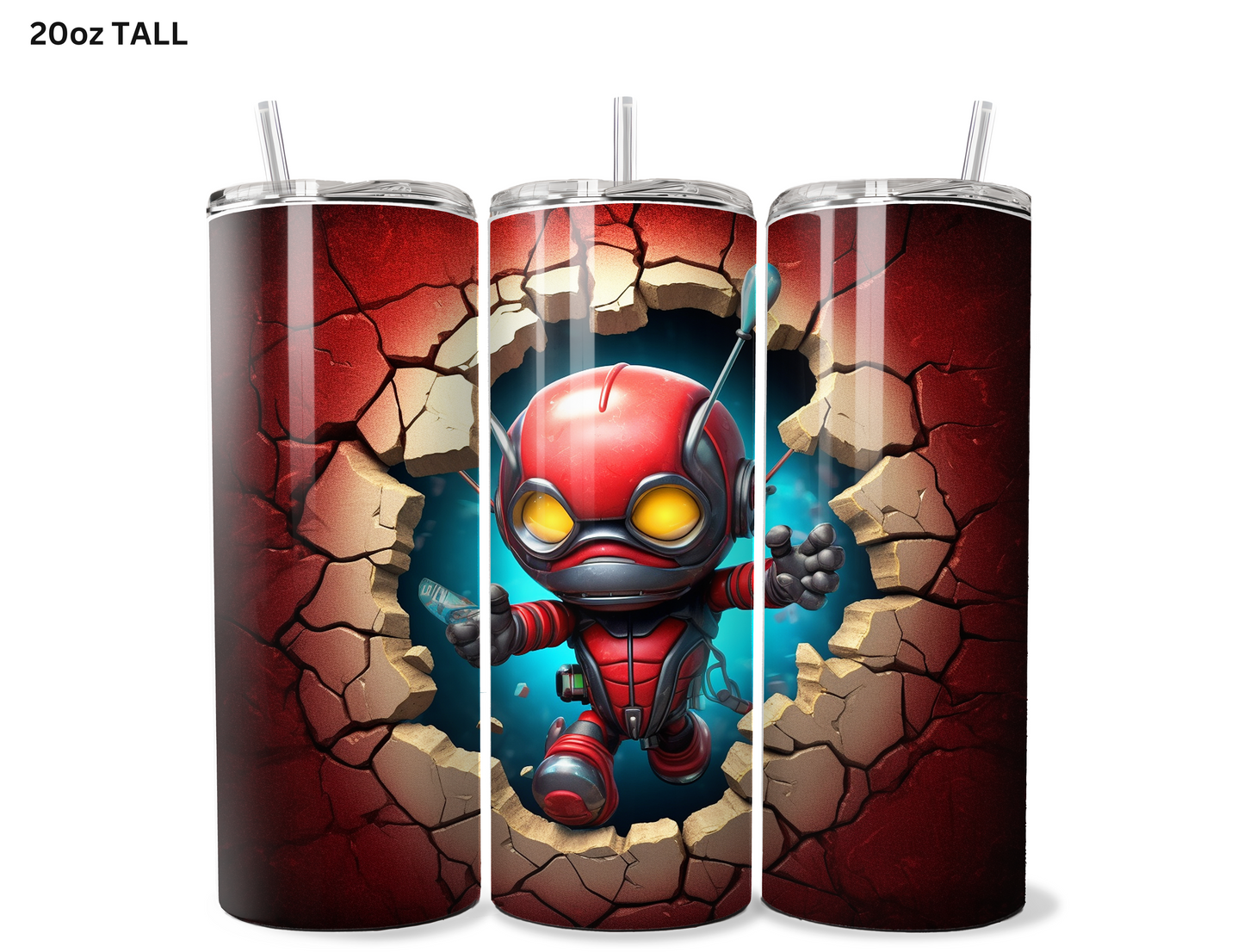 Baby Ant Man Wall Break Tumbler