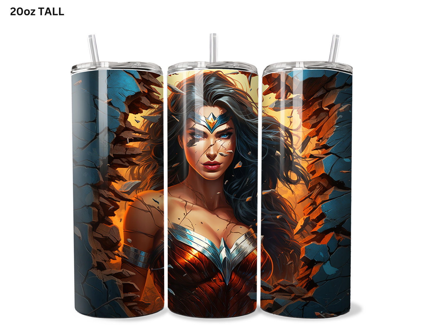 Wonder Woman Wall Break Tumbler