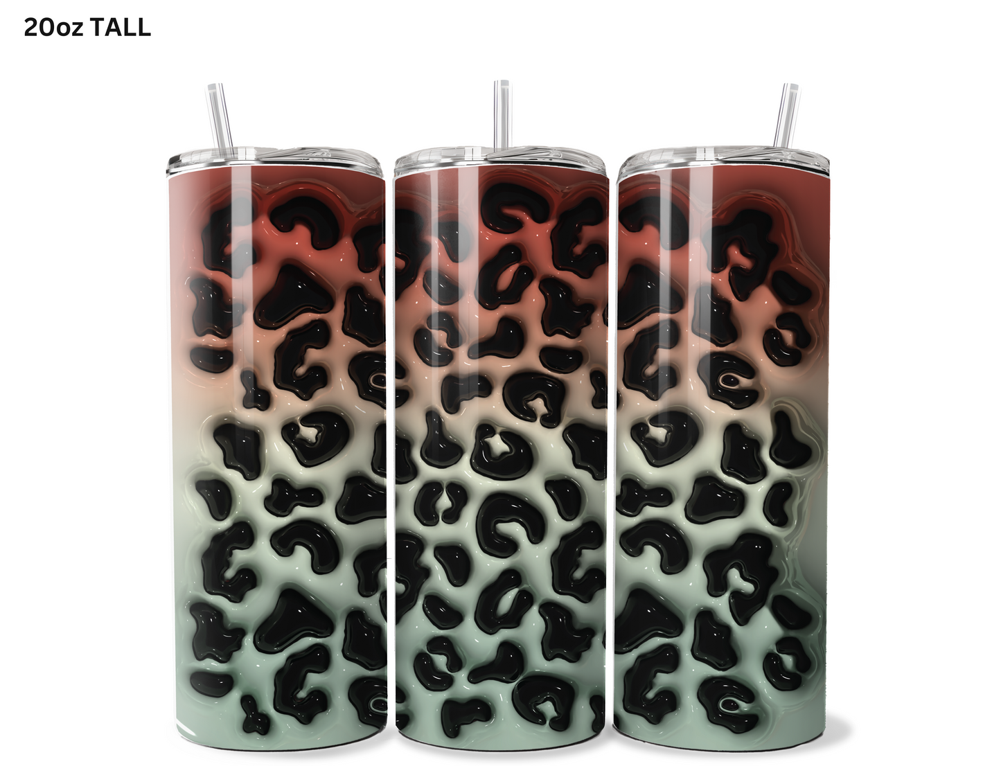 Animal Print - Scarlett & Olive Green Tumbler