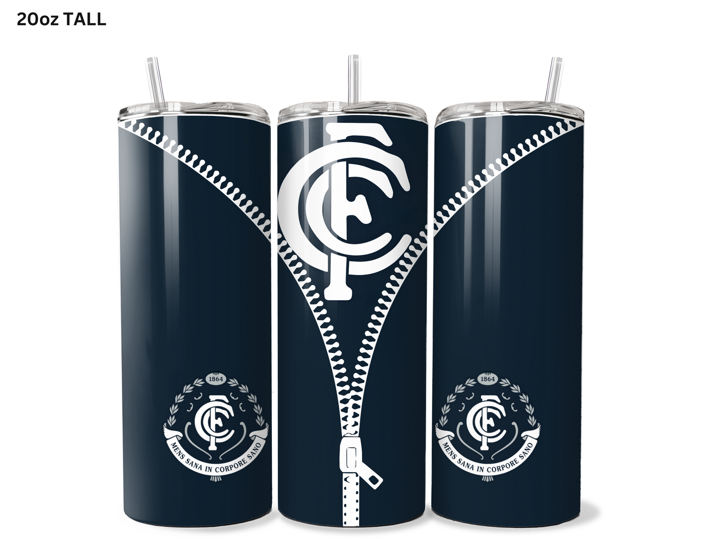 Carlton AFL Zip Tumbler