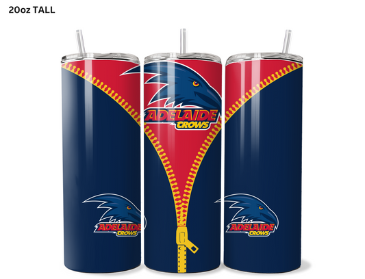 Adelaide Crows AFL Zip Tumbler