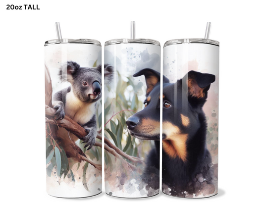 Australian Kelpie & Koala Tumbler