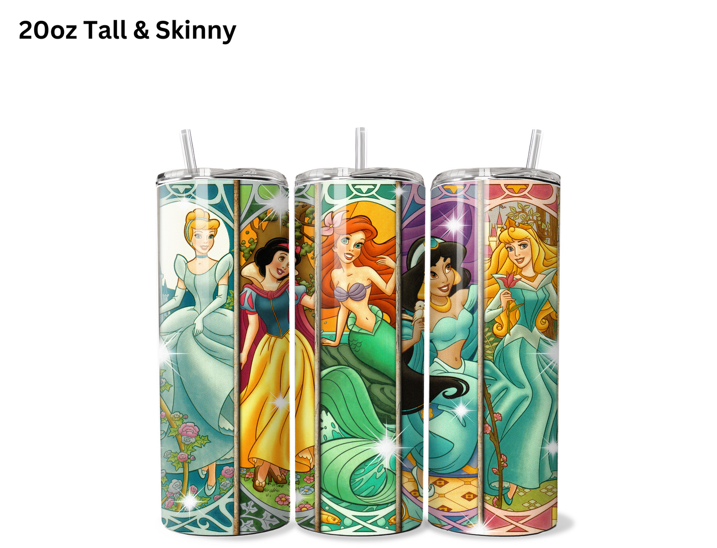 Watercolor Princess Tumbler