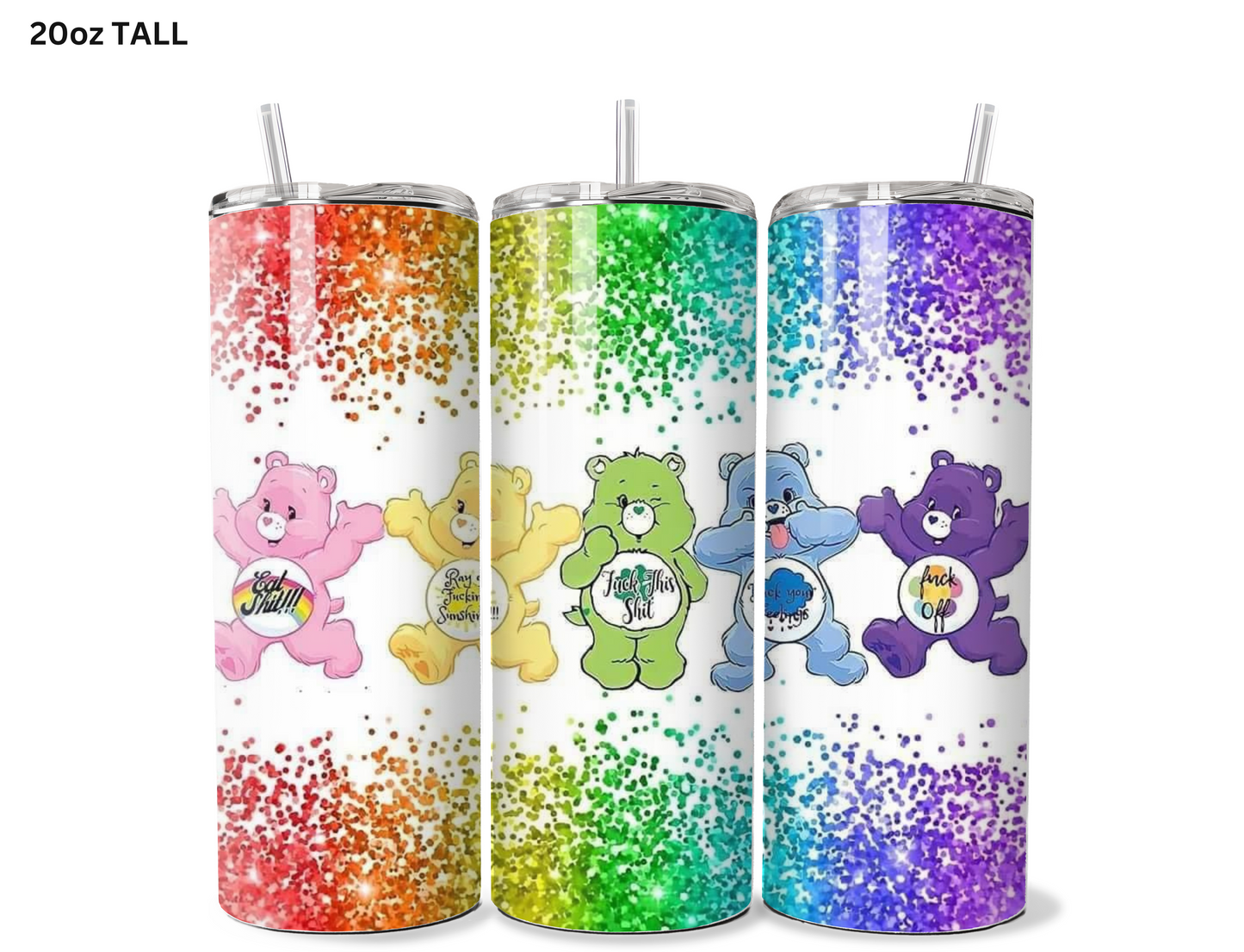 Naughty Care Bears Tumbler