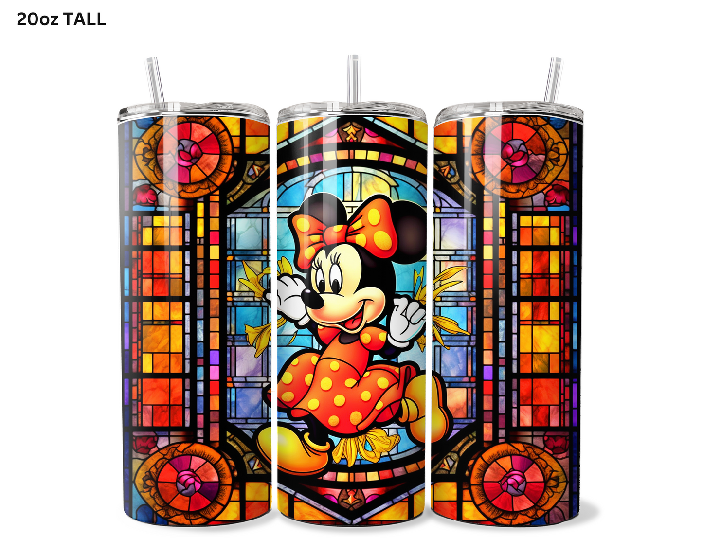 Minnie Stained Glass Tumbler