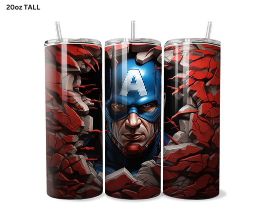 Captain America (Face) Wall Break Tumbler