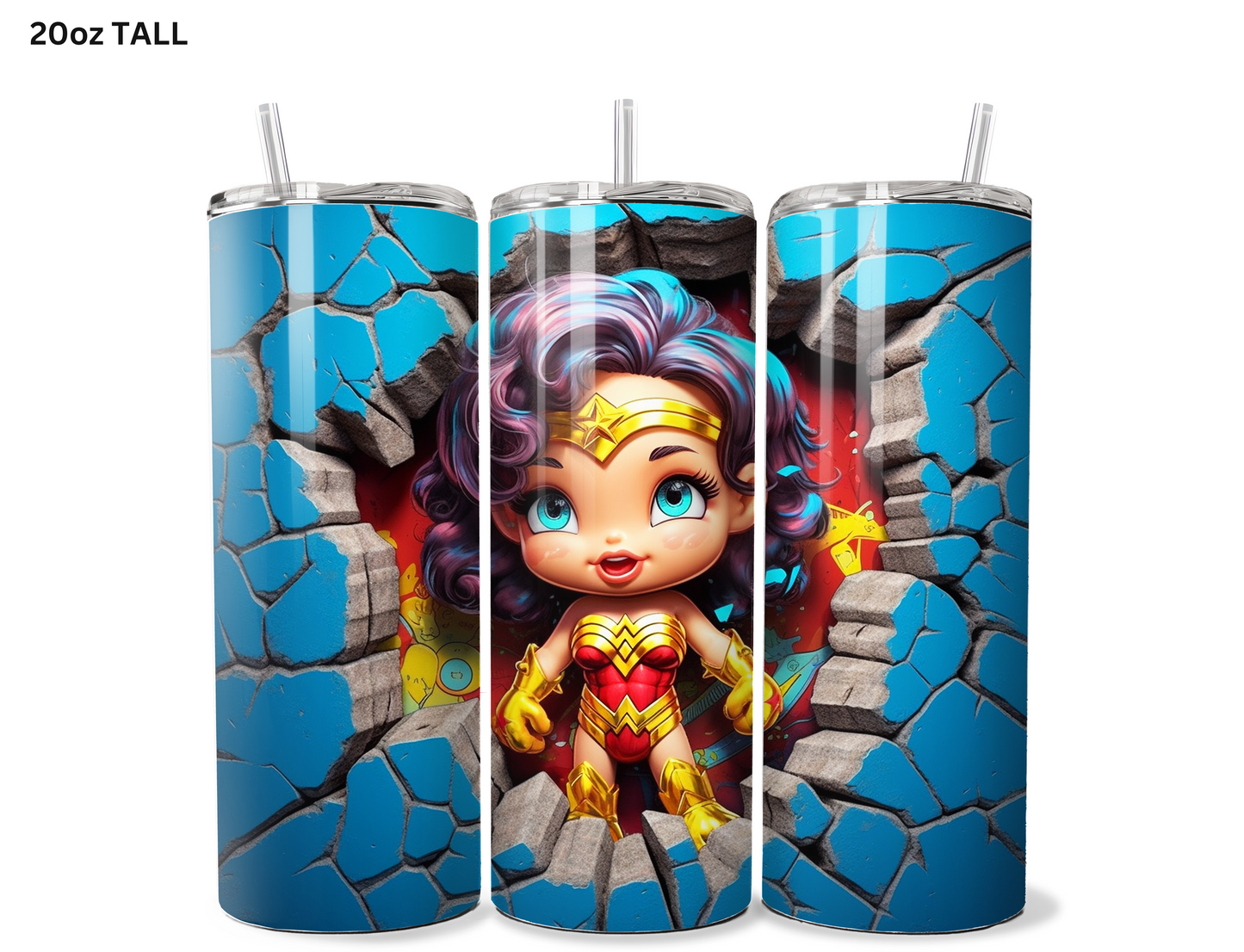 Baby Wonder Woman Wall Break Tumbler