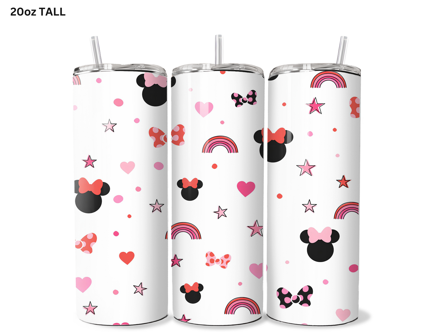 Minnie & Rainbows  Wrap Tumbler