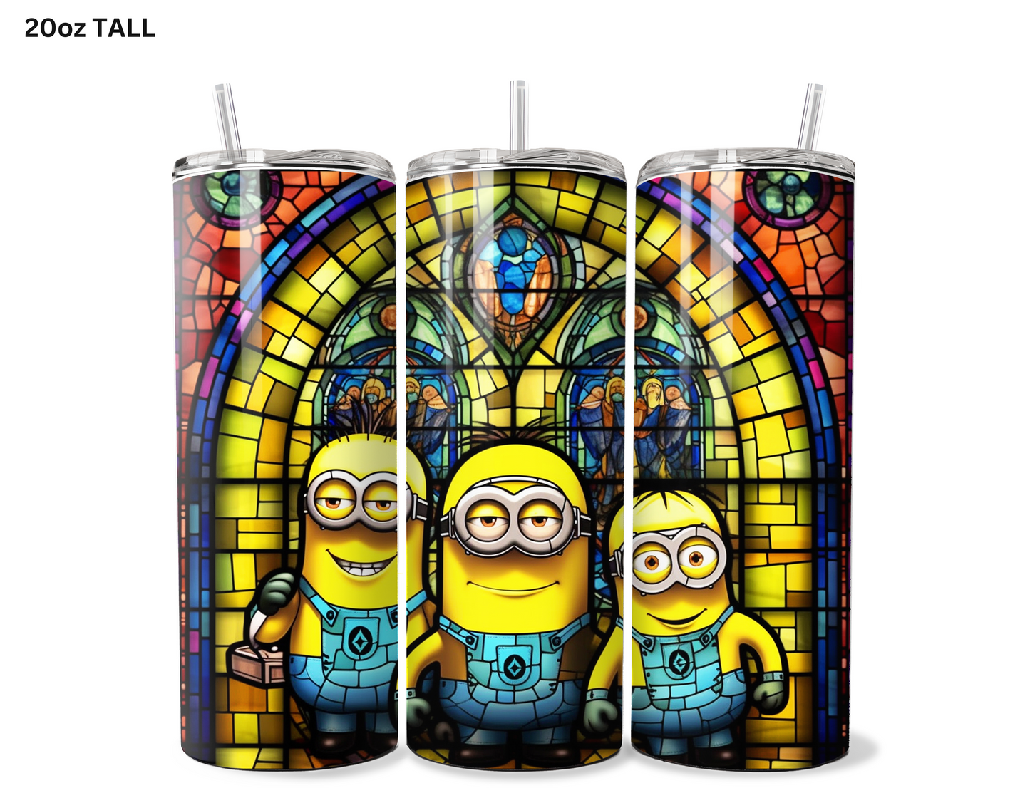 Minions Stained Glass Tumbler