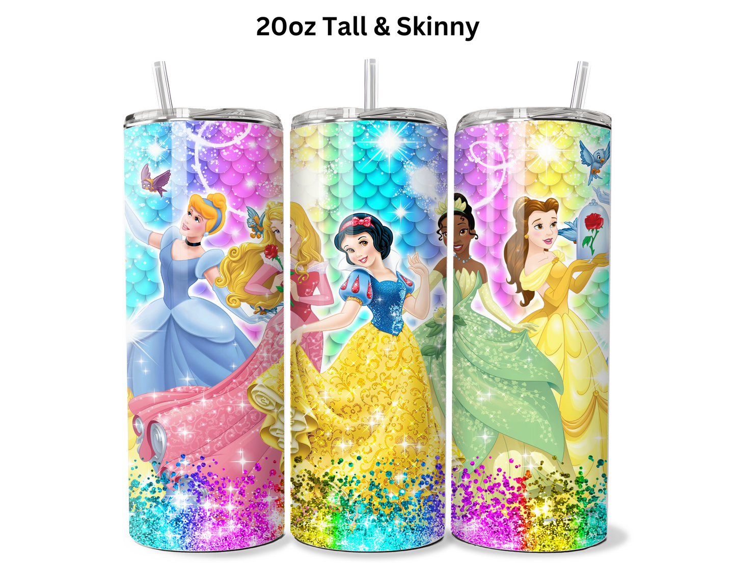 Rainbow Princess (2) Tumbler