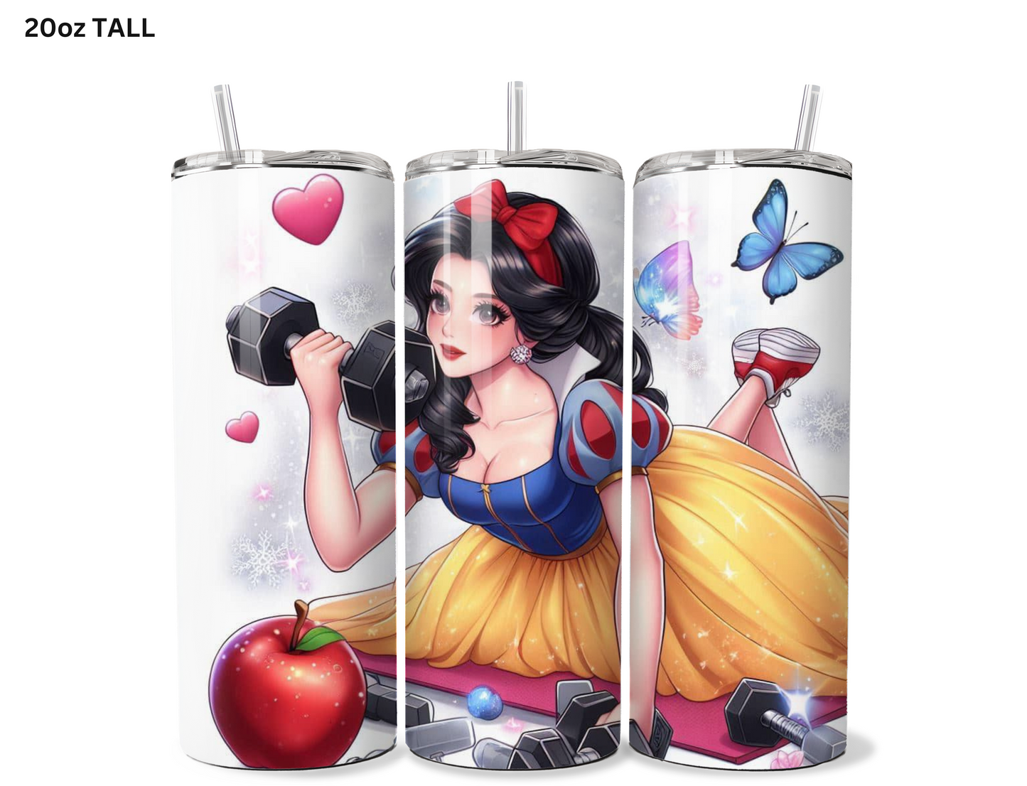 Snow White Lifting Tumbler