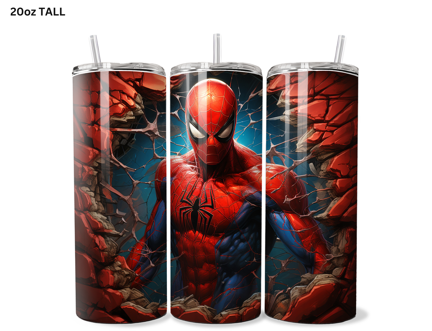 Spiderman (Body) Wall Break Tumbler