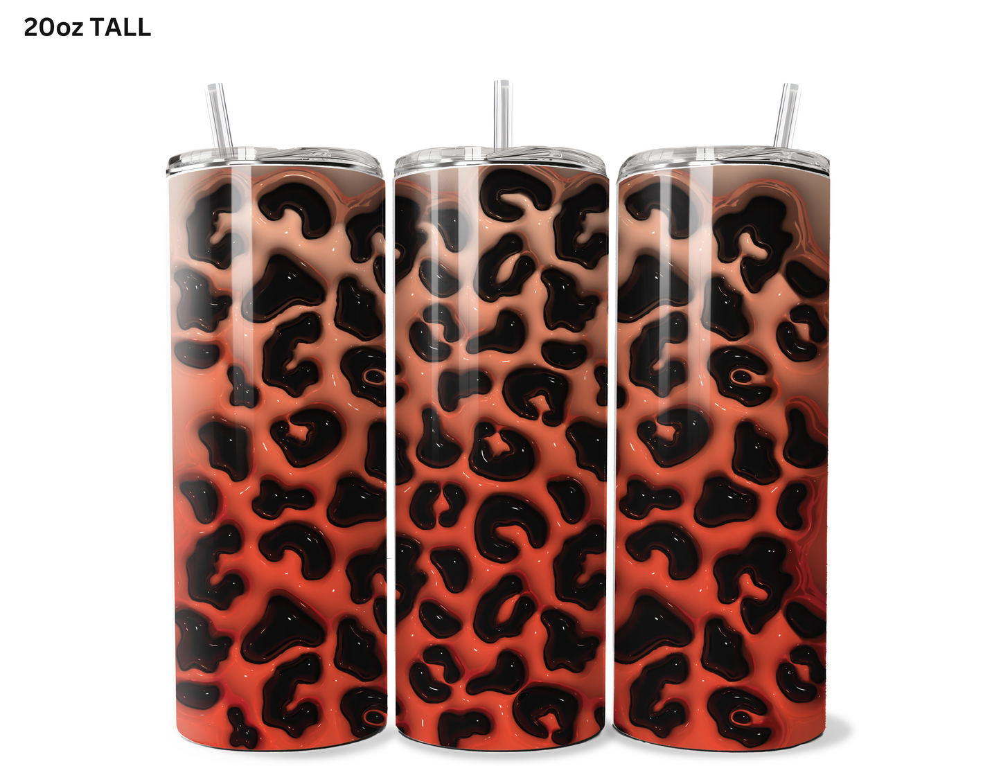 Animal Print - Orange Tumbler