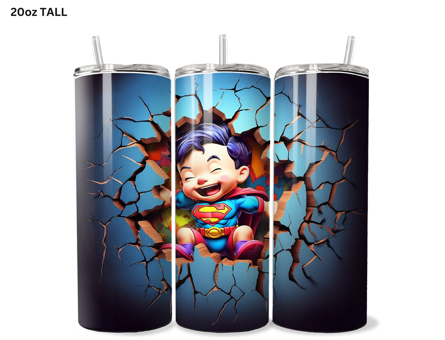 Baby Superman Wall Break Tumbler