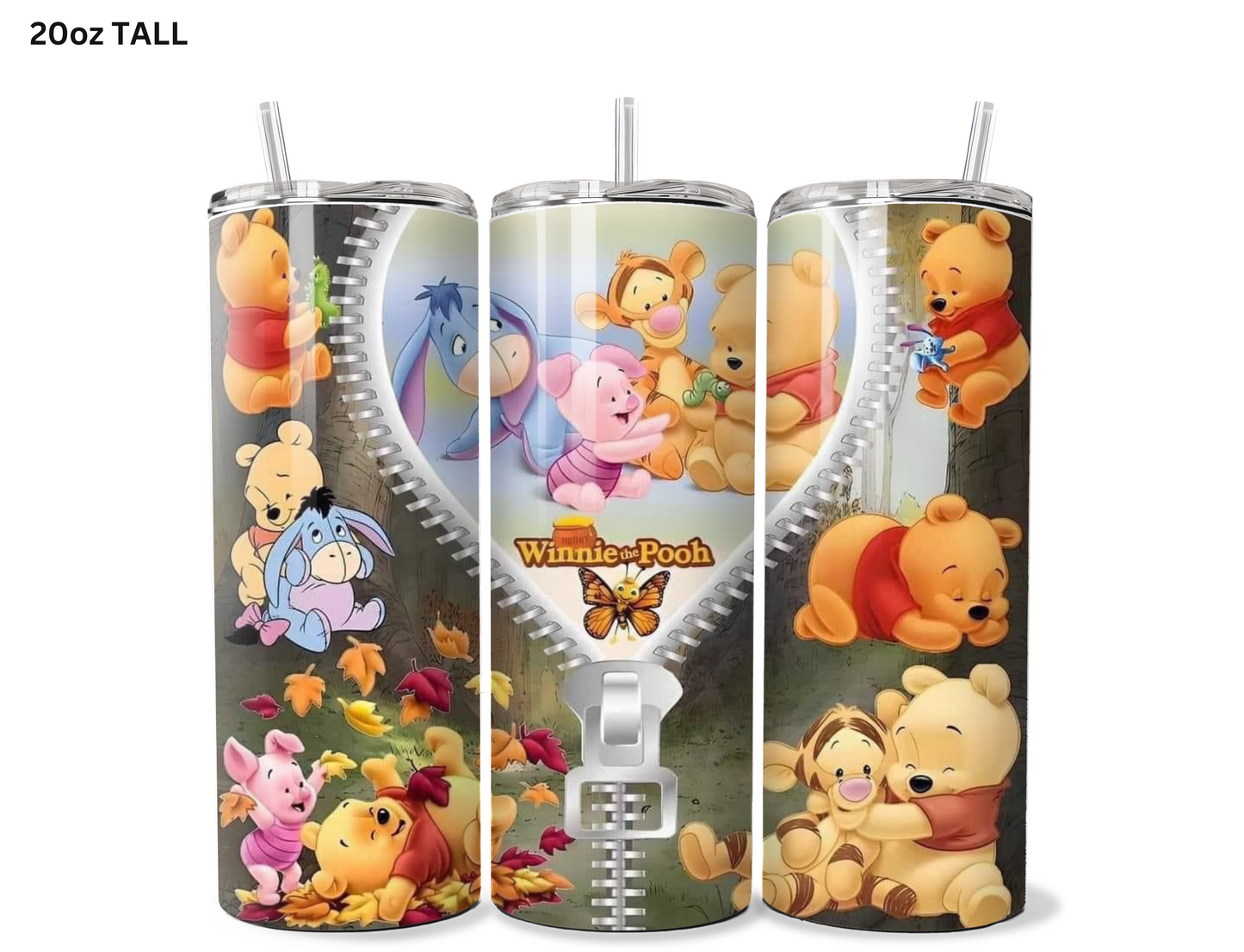 Winnie The Pooh Zip Up Tumbler