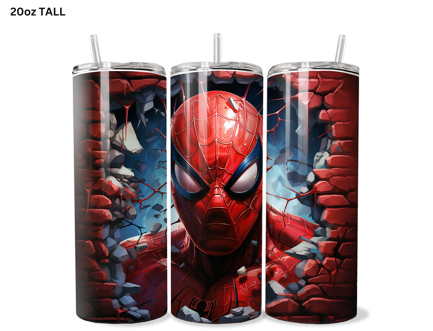 Spiderman (Face) Wall Break Tumbler