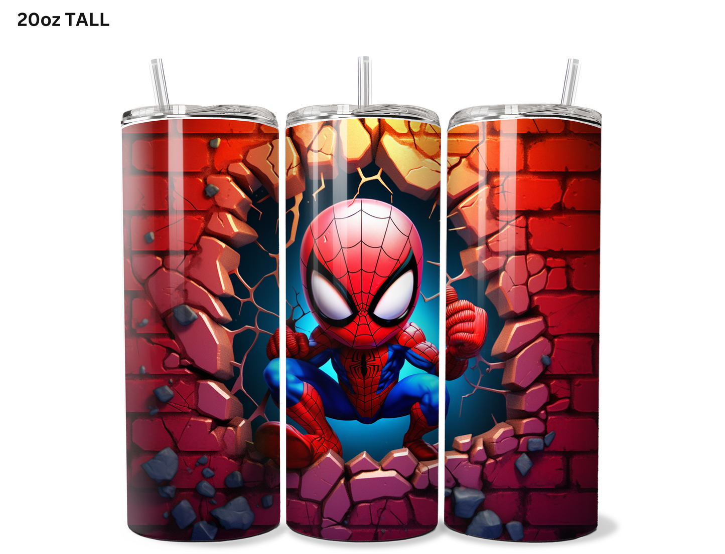 Baby Spiderman Wall Break Tumbler