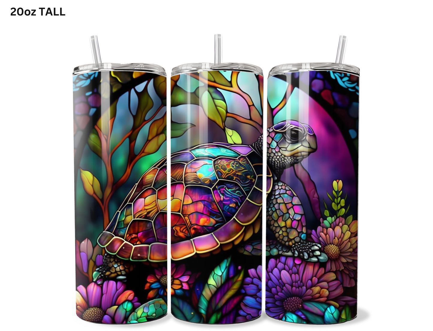 Colorful Turtle Tumbler