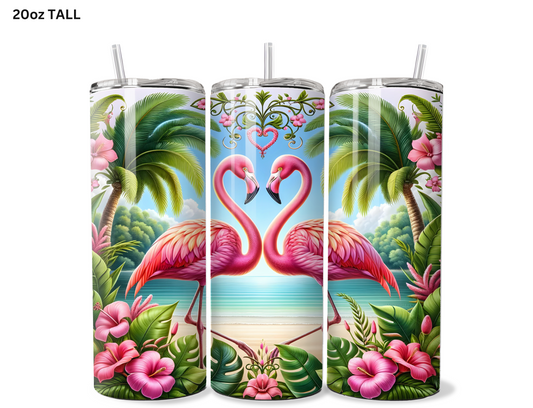 Loving Flamingos Tumbler