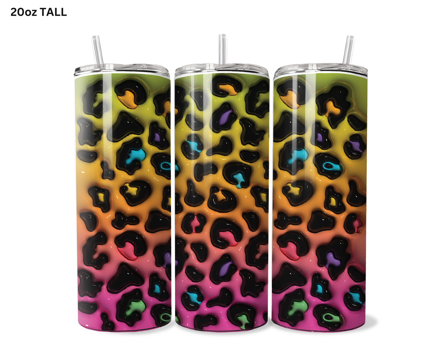 Animal Print - Multi Colored Tumbler