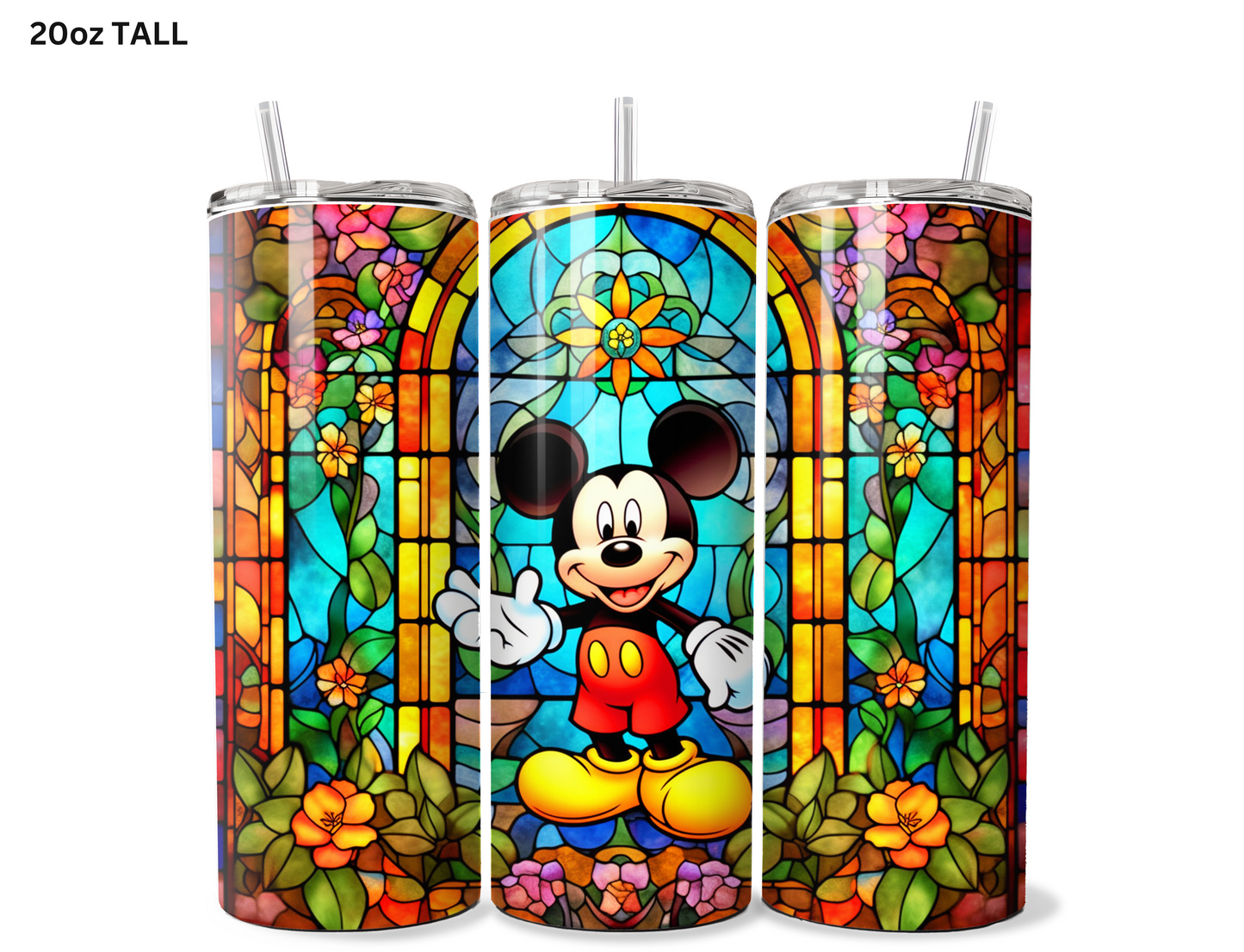 Mickey Stained Glass Tumbler