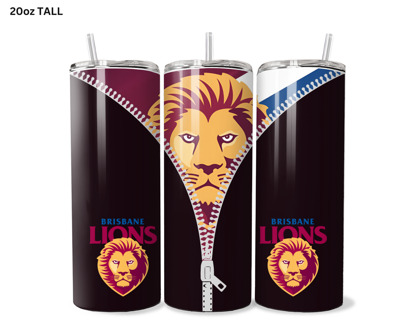 Brisbane Lions AFL Zip Tumbler