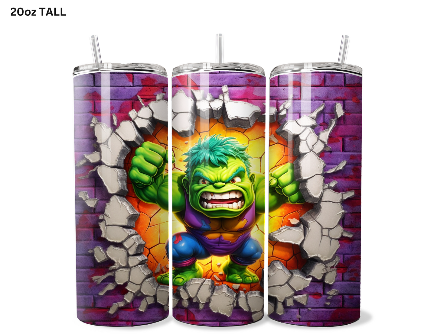 Baby Hulk Wall Break Tumbler