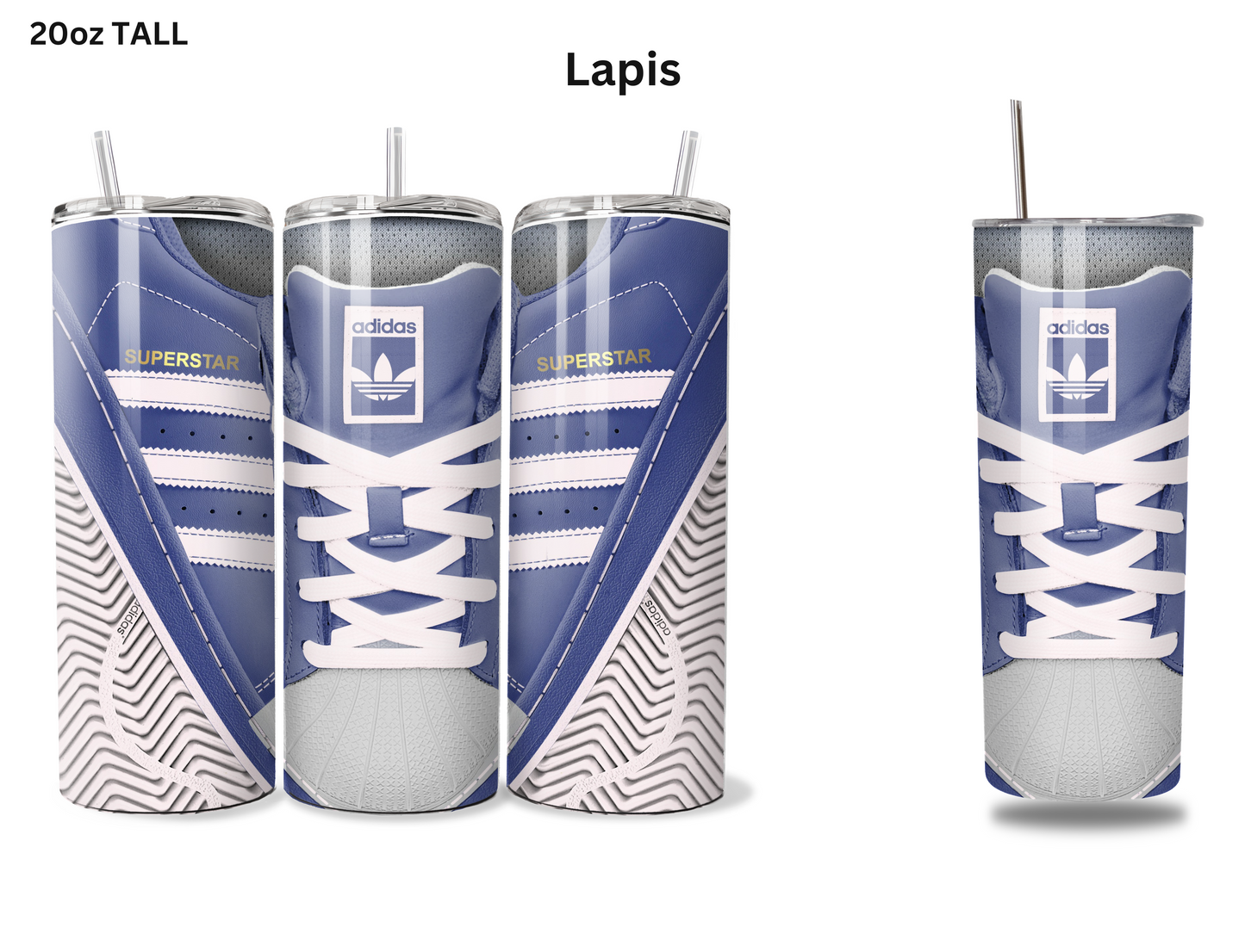 Adidas Superstars (Shoe Inspired Tumbler)