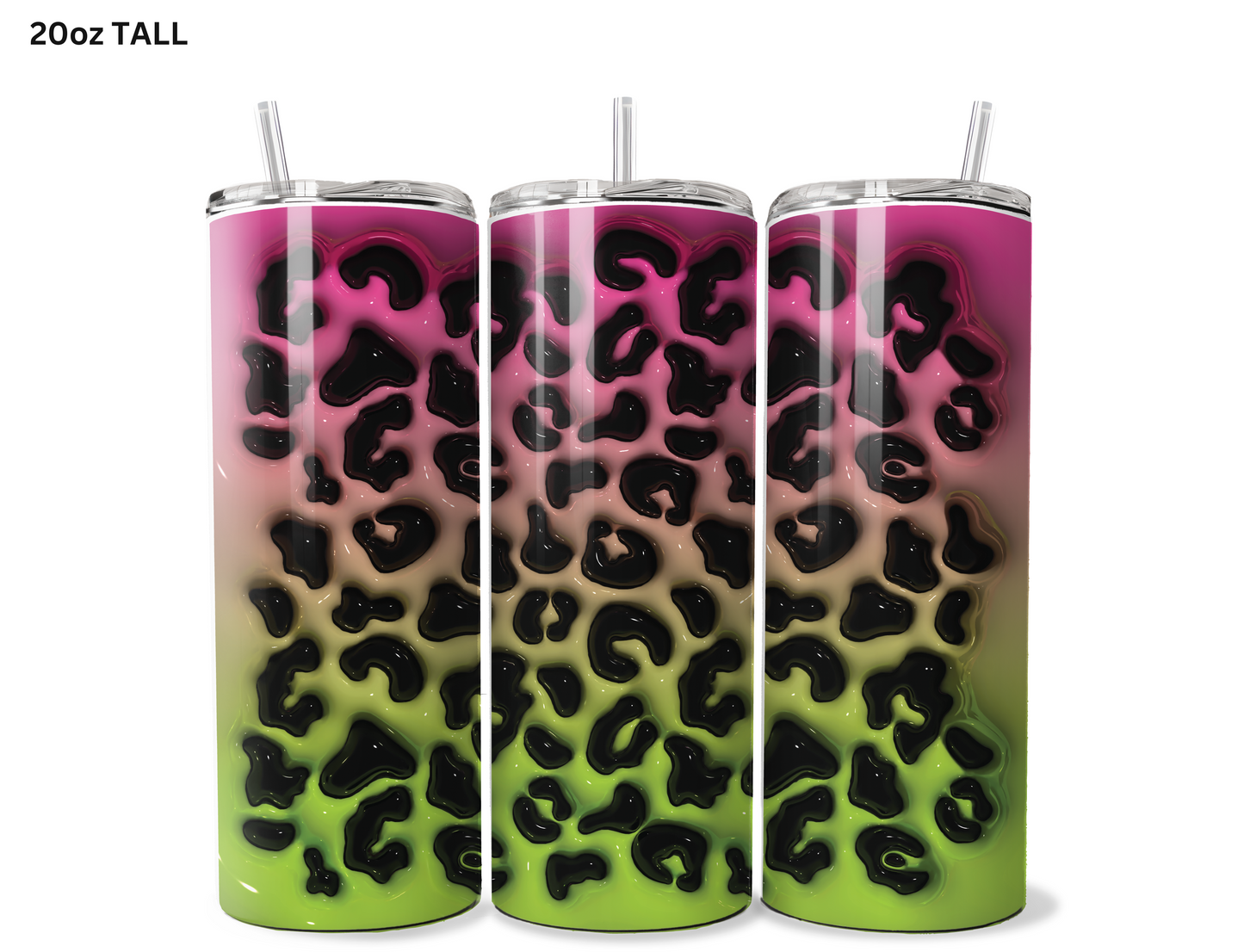 Animal Print - Fuchsia Tumbler