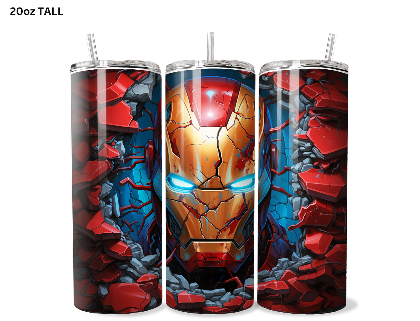 Iron Man (Face) Wall Break Tumbler