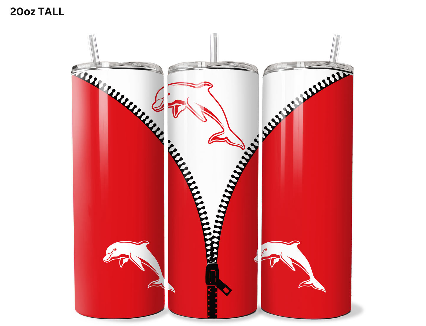 Dolphins NRL Zip Tumbler