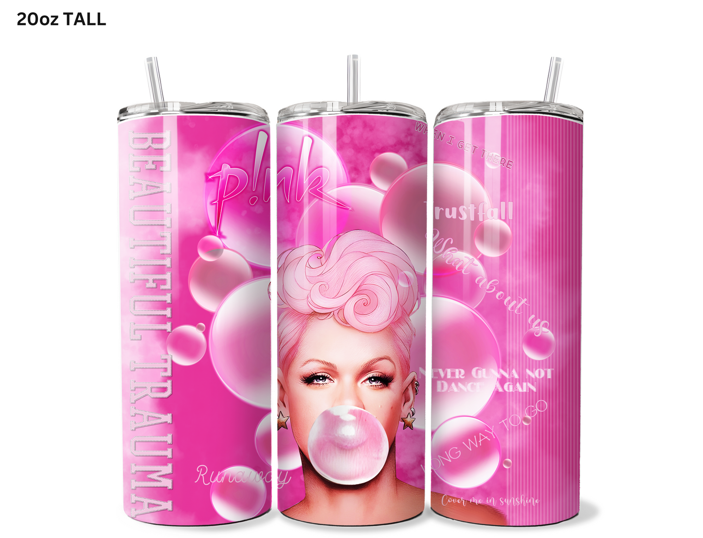 P!nk Beautiful Trauma Tumbler