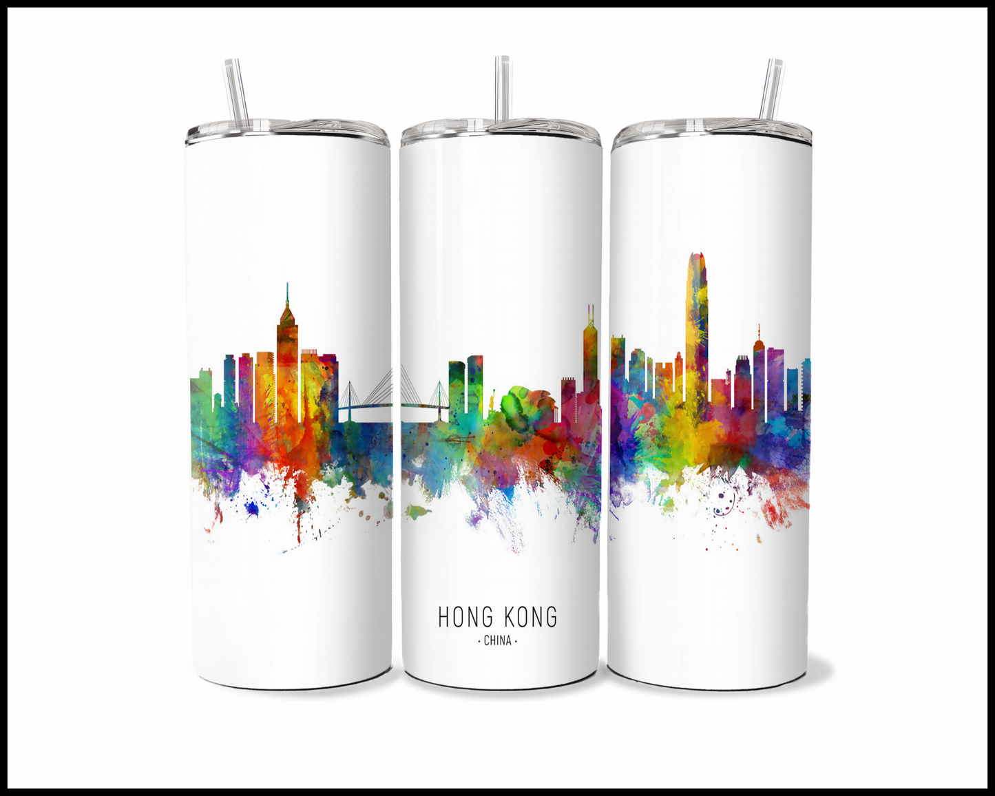 Abstract Hong Kong Tumbler (3568)