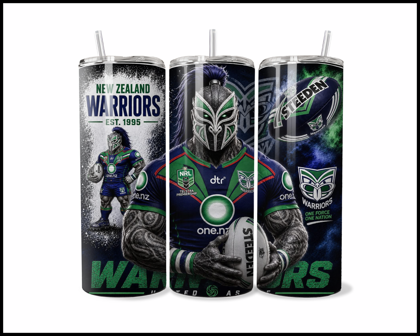 Stainless Steel Tumbler - New Zealand Warriors (5037)