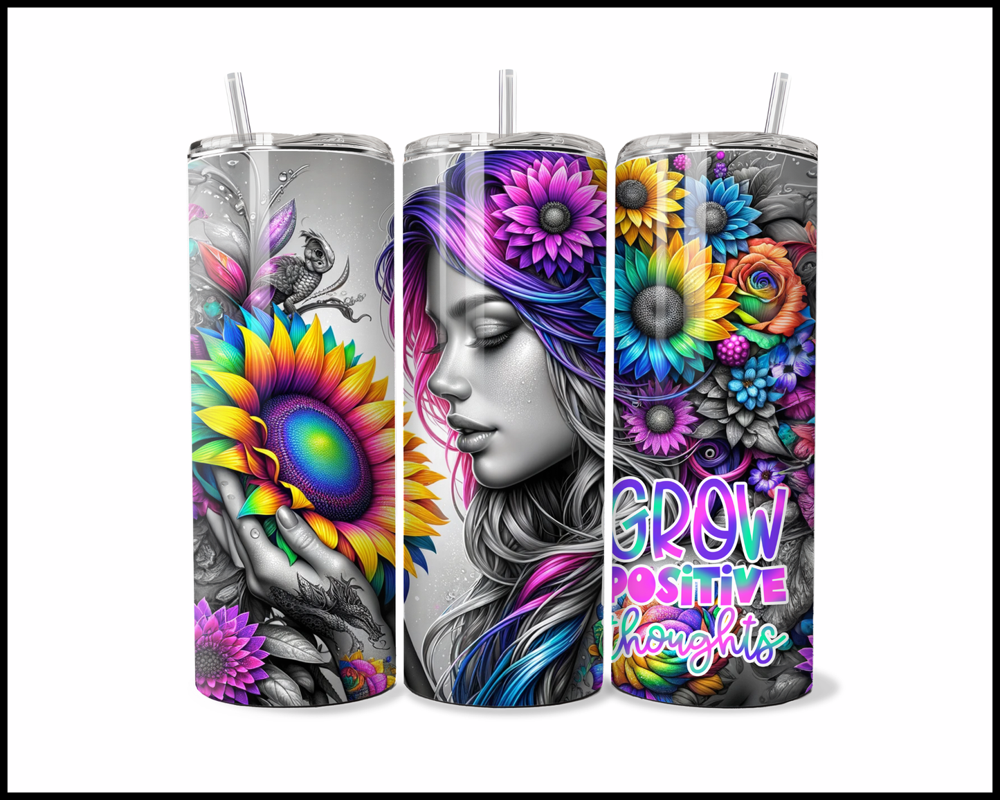 Grow Positive Thoughts Tumbler (2660)