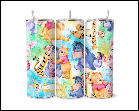 Hundred Acre Watercolor Tumbler (2430)