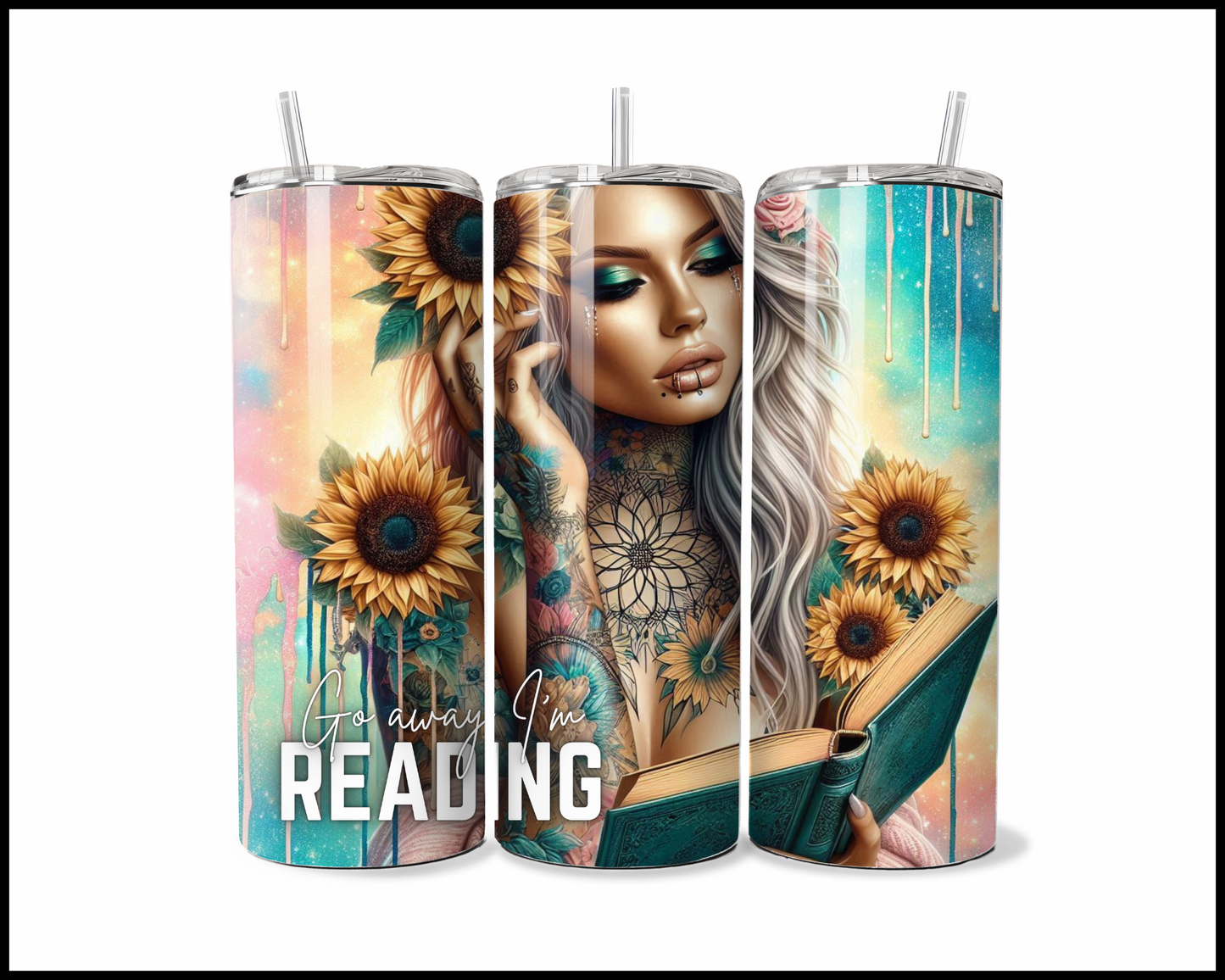 Go Away, I'm Reading Tumbler (4188)