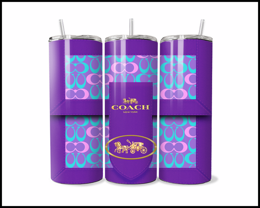 Designer Handbag Inspired Tumbler (090)