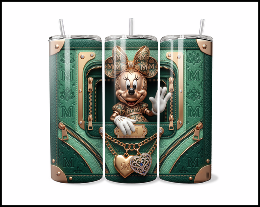 High-Fashion Peak-A-Boo Teal Tumbler (4829)