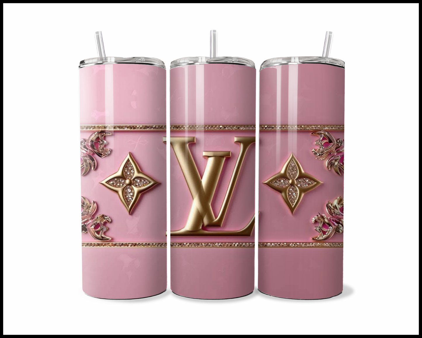 The Velvet Pink & Diamond Cascade Tumbler (4847)