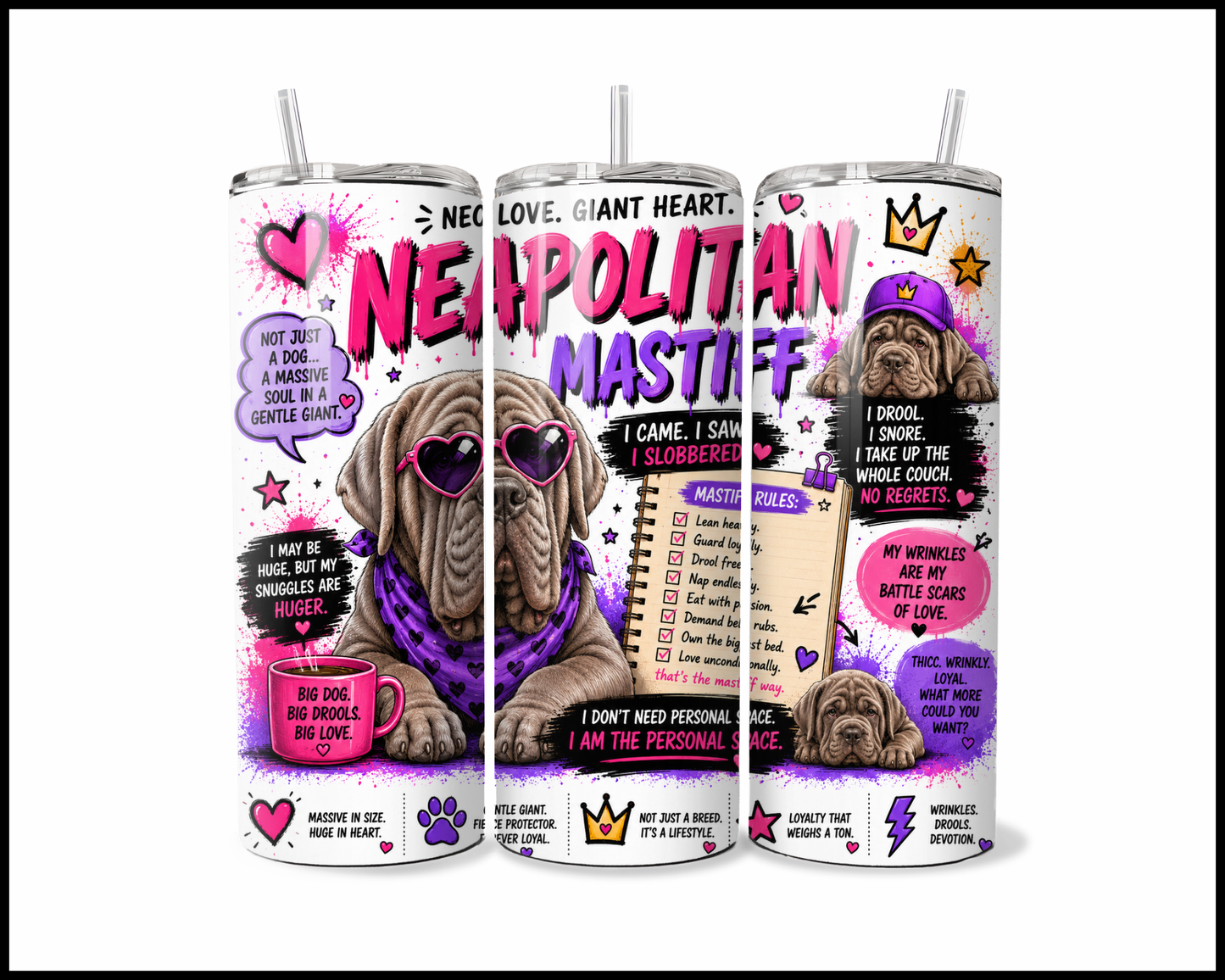 Neapolitan Mastiff Lover Tumbler (5265)