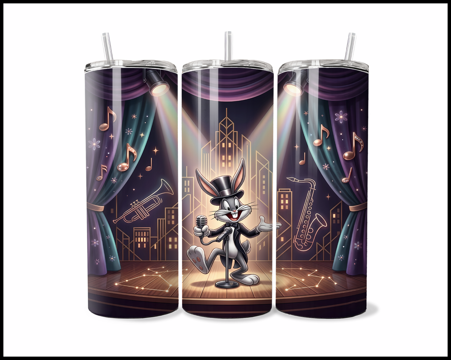 Big Band Bunny Jazz-Club Sip Tumbler (5284)