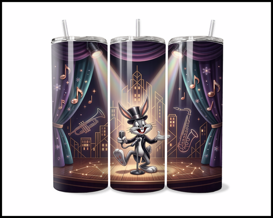 Big Band Bunny Jazz-Club Sip Tumbler (5284)
