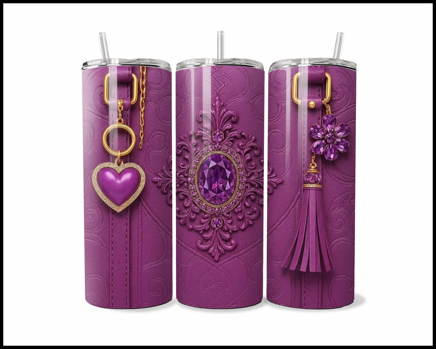 Designer Handbag Inspired Tumbler (017)