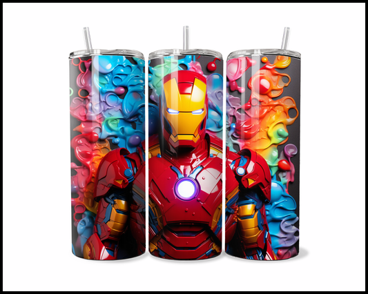 The Neon Man Of Iron Drip Tumbler (1618)