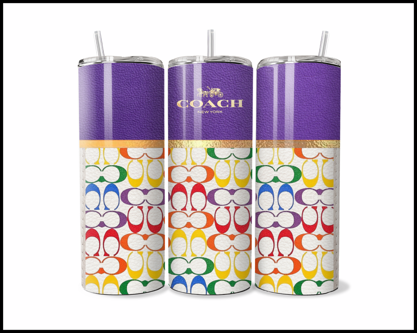 Designer Handbag Inspired Tumbler (069)